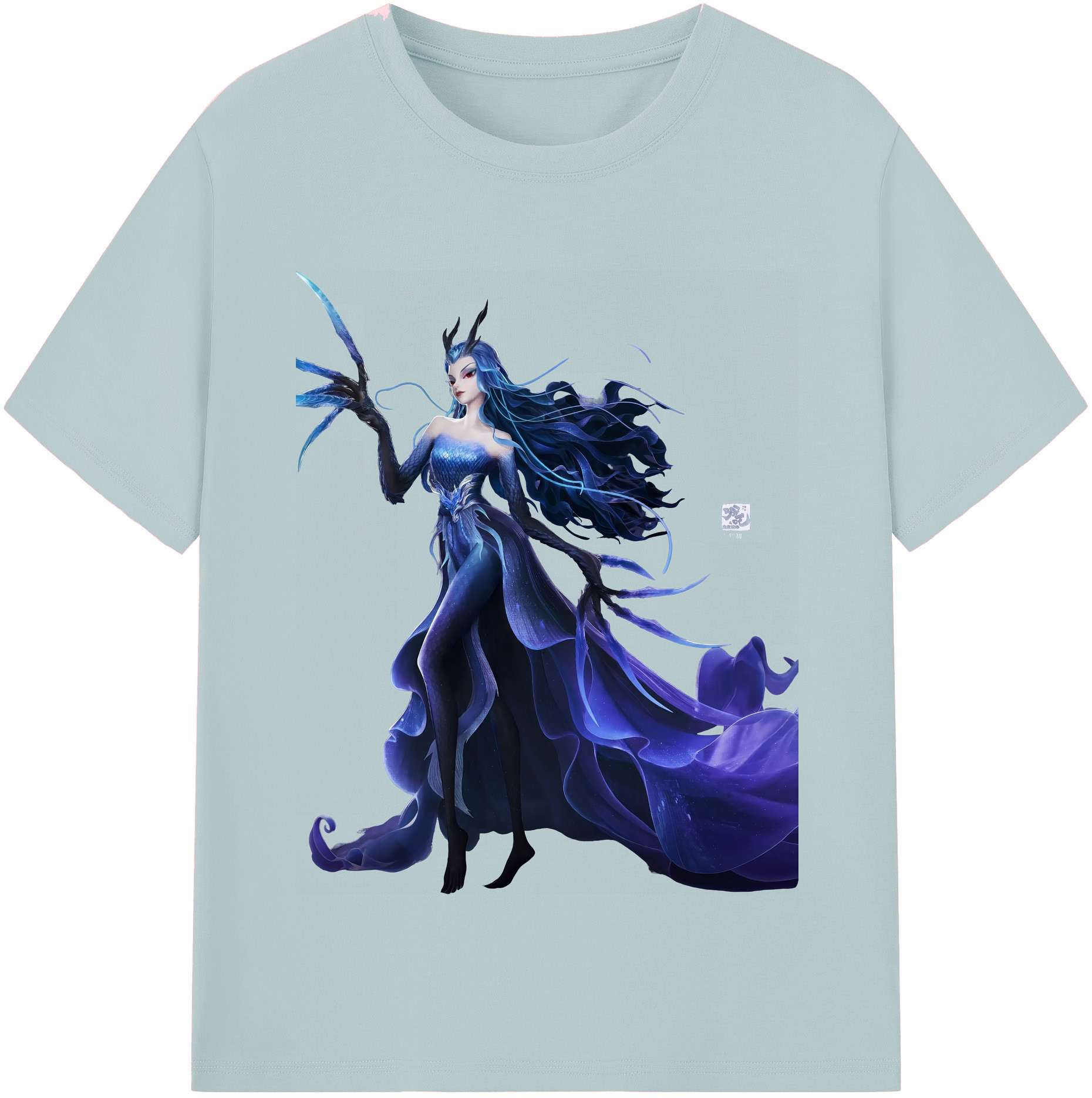 （画像用） Ne Zha 2 ナタ 魔童の大暴れ 綿100％半袖Tシャツ（フロントプリント）